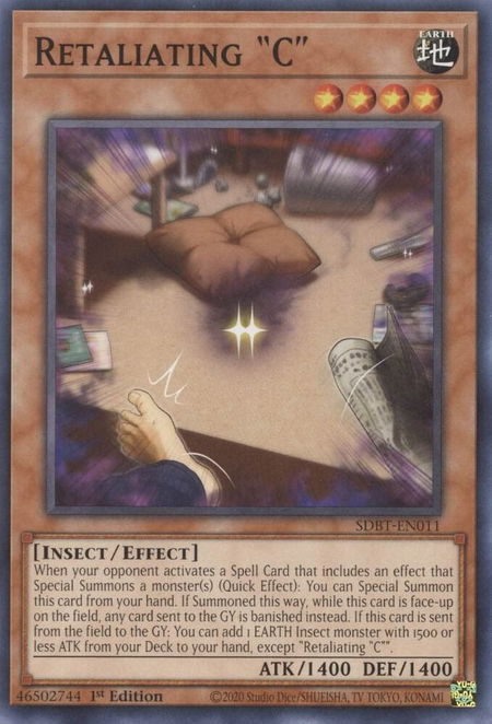Retaliating "C" - Structure Deck: Beware of Traptrix YuGiOh trading card