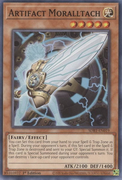 Artifact Moralltach trading card from Structure Deck: Beware of Traptrix Artifact Moralltach - Structure Deck: Beware of Traptrix YuGiOh trading card
