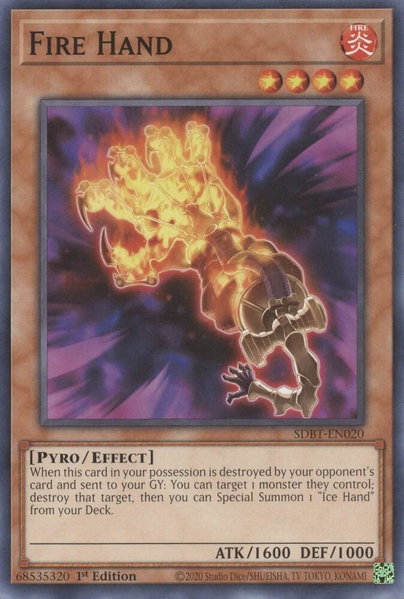 Fire Hand - Structure Deck: Beware of Traptrix YuGiOh trading card