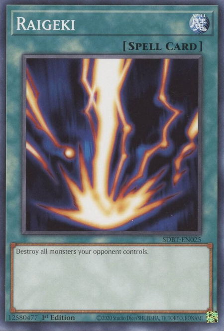 Raigeki - Structure Deck: Beware of Traptrix YuGiOh trading card
