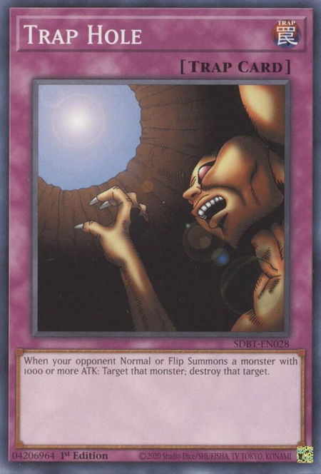 Trap Hole - Structure Deck: Beware of Traptrix YuGiOh trading card