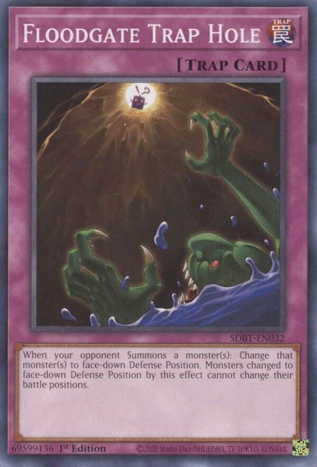 Floodgate Trap Hole - Structure Deck: Beware of Traptrix YuGiOh trading card