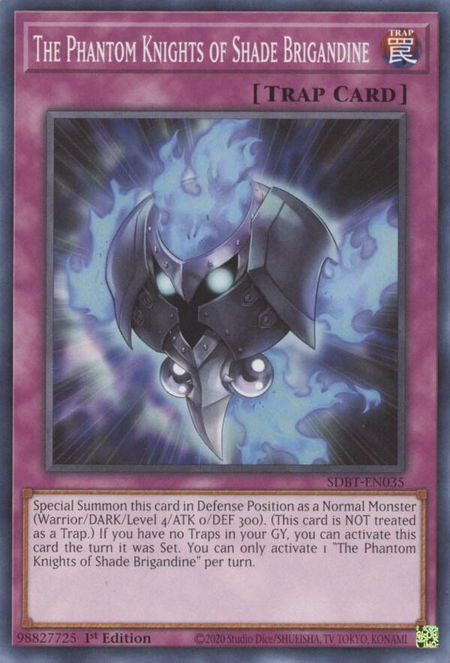 The Phantom Knights of Shade Brigandine - Structure Deck: Beware of Traptrix YuGiOh trading card