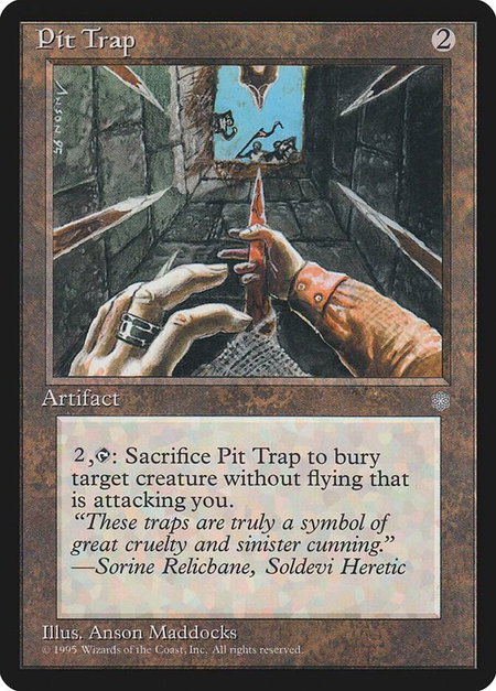 Pit Trap - Ice Age Magic: The Gathering trading card