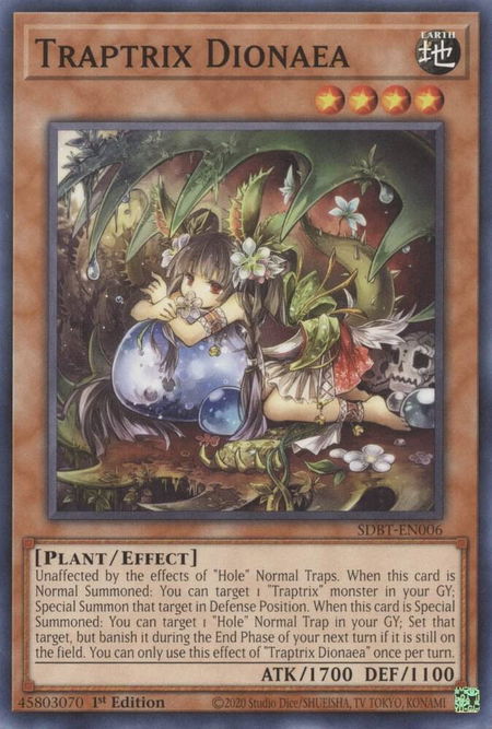 Traptrix Dionaea - Structure Deck: Beware of Traptrix YuGiOh trading card