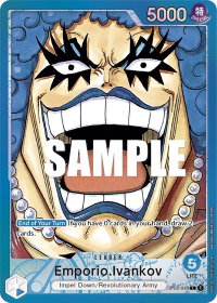 Emporio.Ivankov (049) (Alternate Art) - Paramount War (OP02) #OP02-049 - Leader One Piece Trading Card