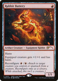 Rabbit Battery (Year of the Rabbit 2023) - Unique and Miscellaneous Promos (UMP) #1 - Promo Magic: The Gathering Trading Card
