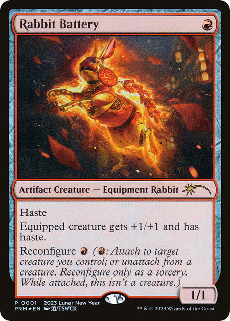 Rabbit Battery (Year of the Rabbit 2023) - Unique and Miscellaneous Promos Magic: The Gathering trading card