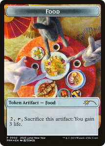Food Token (Year of the Rabbit 2023) - Unique and Miscellaneous Promos (UMP) #2 - Token Magic: The Gathering Trading Card