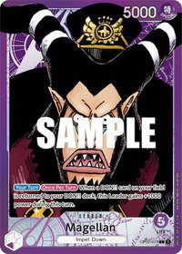 Magellan (071) (Alternate Art) - Paramount War (OP02) #OP02-071 - Leader One Piece Trading Card