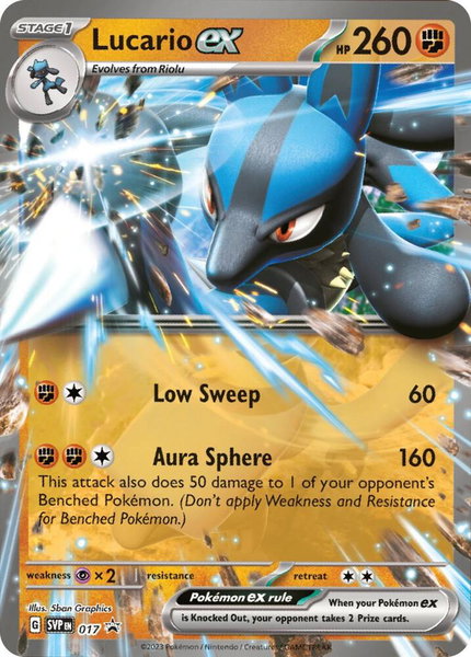 Lucario ex - 017 - SV: Scarlet & Violet Promo Cards Pokémon trading card