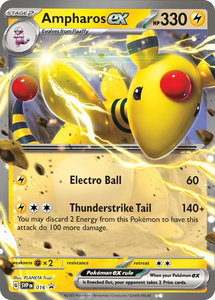 Ampharos ex - 016 - SV: Scarlet & Violet Promo Cards (SVP) #016 - Promo Pokémon Trading Card