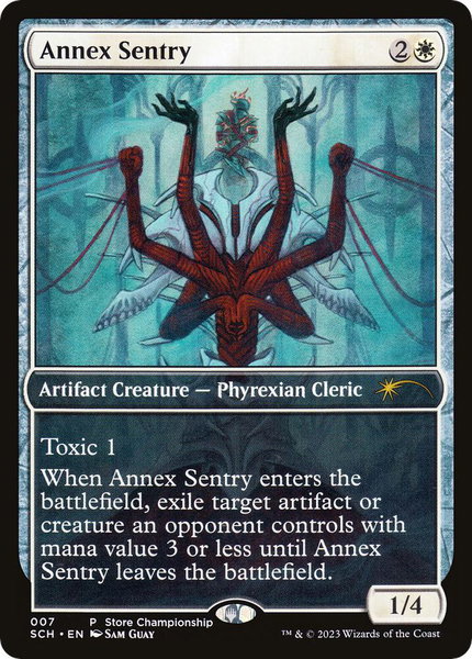 Annex Sentry trading card from Game Day & Store Championship Promos Annex Sentry - Game Day & Store Championship Promos Magic: The Gathering trading card