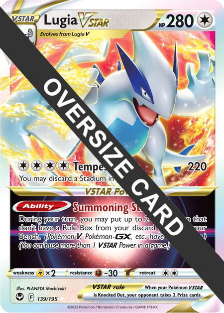 Lugia VSTAR trading card from Jumbo Cards Lugia VSTAR - Jumbo Cards Pokémon trading card