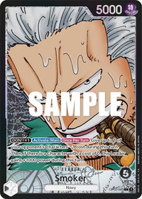Smoker (093) (Alternate Art) - Paramount War (OP02) #OP02-093 - Leader One Piece Trading Card