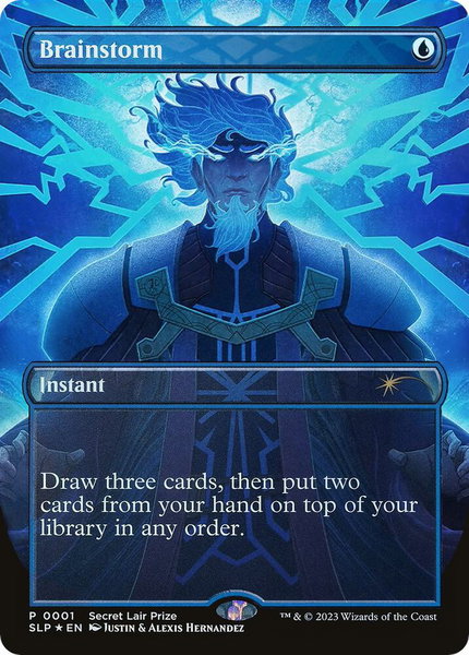 Brainstorm - Secret Lair Showdown Magic: The Gathering trading card