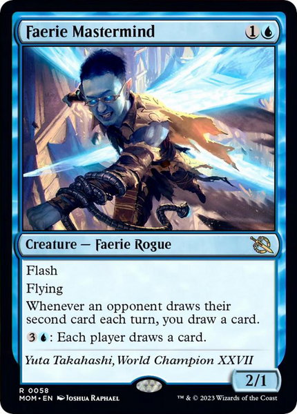 Faerie Mastermind - March of the Machine Magic: The Gathering trading card