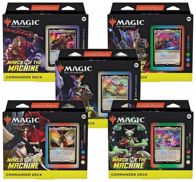 March of the Machine Commander Decks [Set of 5] - Commander: March of the Machine Magic: The Gathering trading card