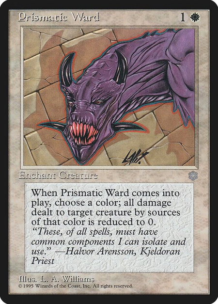 Prismatic Ward - Ice Age Magic: The Gathering trading card