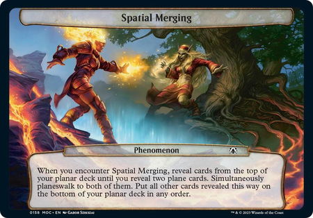 Spatial Merging - Planechase: March of the Machine Magic: The Gathering trading card