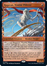 Ragavan, Nimble Pilferer - March of the Machine: Multiverse Legends (MUL) #21 - Mythic Magic: The Gathering Trading Card