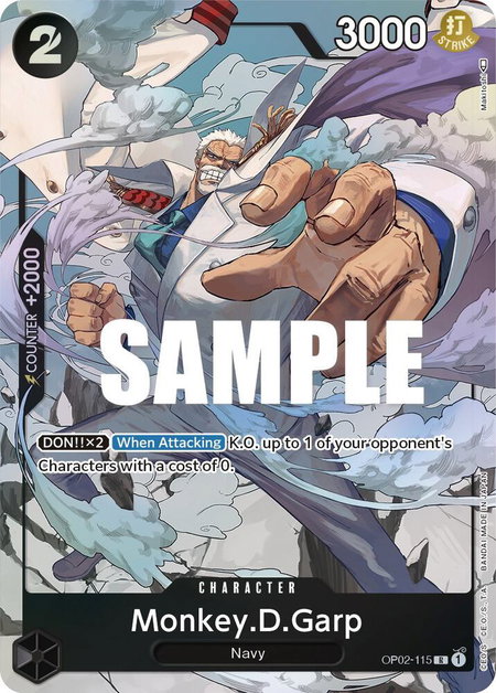 Monkey.D.Garp (115) (Alternate Art) - Paramount War One Piece trading card