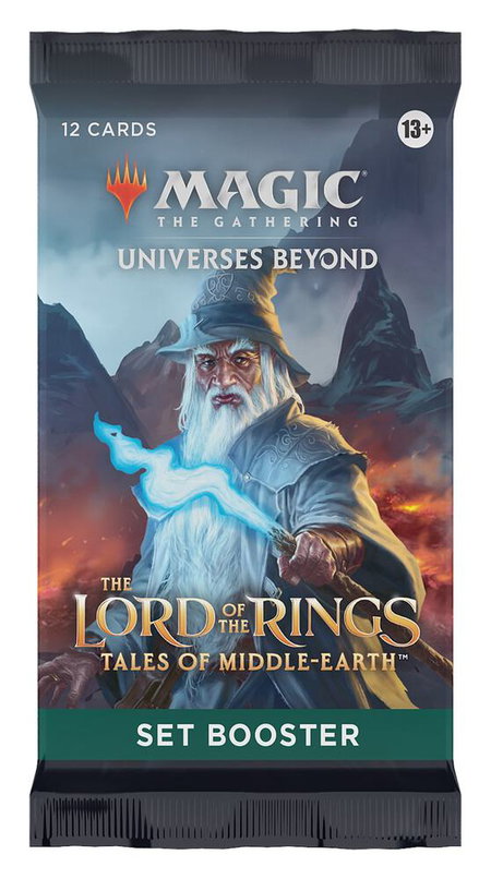 Universes Beyond: The Lord of the Rings: Tales of Middle-earth - Set Booster Pack trading card from Universes Beyond: The Lord of the Rings: Tales of Middle-earth Universes Beyond: The Lord of the Rings: Tales of Middle-earth - Set Booster Pack - Universes Beyond: The Lord of the Rings: Tales of Middle-earth Magic: The Gathering trading card