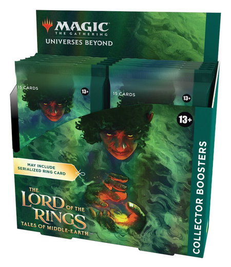 Universes Beyond: The Lord of the Rings: Tales of Middle-earth - Collector Booster Display trading card from Universes Beyond: The Lord of the Rings: Tales of Middle-earth Universes Beyond: The Lord of the Rings: Tales of Middle-earth - Collector Booster Display - Universes Beyond: The Lord of the Rings: Tales of Middle-earth Magic: The Gathering trading card