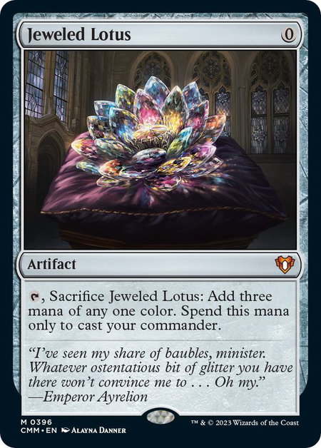 Jeweled Lotus - Commander Masters Magic: The Gathering trading card