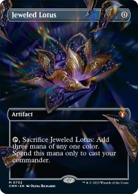 Jeweled Lotus (Borderless) - Commander Masters (CMM) #702 - Mythic Rare Magic: The Gathering Trading Card