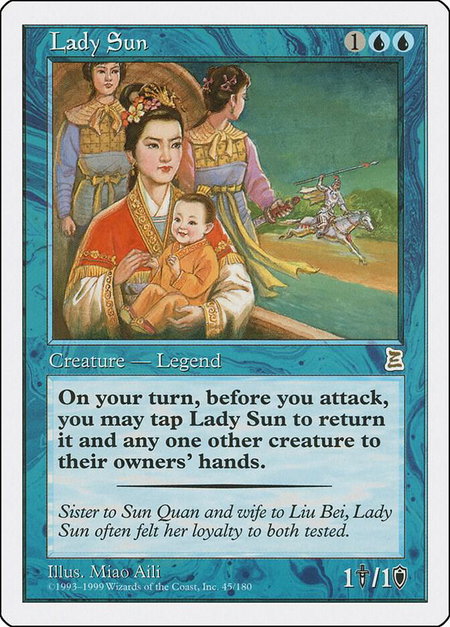 Lady Sun - Portal Three Kingdoms Magic: The Gathering trading card