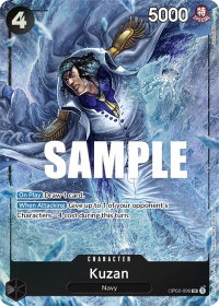 Kuzan (096) (Alternate Art) - Paramount War (OP02) #OP02-096 - Super Rare One Piece Trading Card