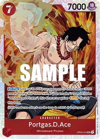 Portgas.D.Ace - Paramount War (OP02) #OP02-013 - Super Rare One Piece Trading Card