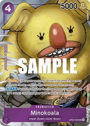 Minokoala (Box Topper) - Paramount War One Piece trading card