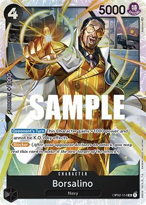 Borsalino trading card from Paramount War Borsalino - Paramount War One Piece trading card