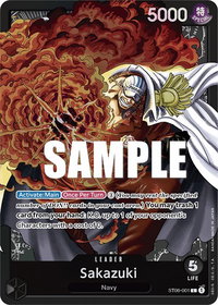 Sakazuki - Starter Deck 6: Absolute Justice (ST-06) #ST06-001 - Leader One Piece Trading Card