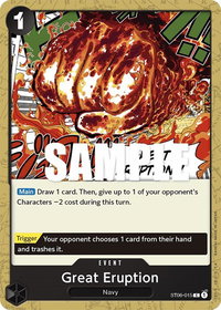 Great Eruption - Starter Deck 6: Absolute Justice (ST-06) #ST06-015 - Common One Piece Trading Card