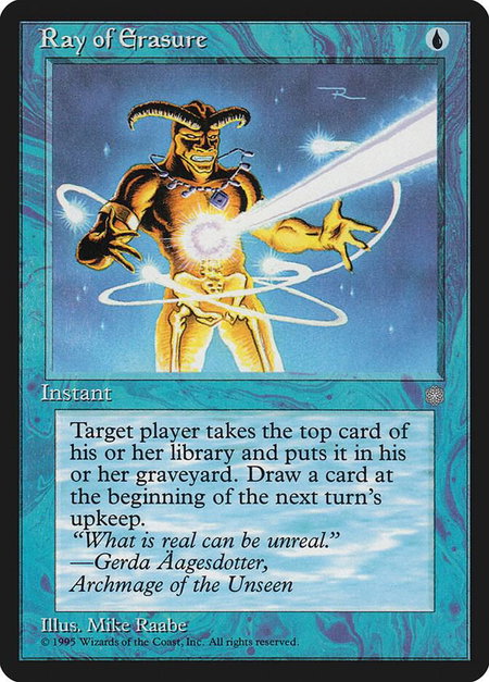 Ray of Erasure - Ice Age Magic: The Gathering trading card