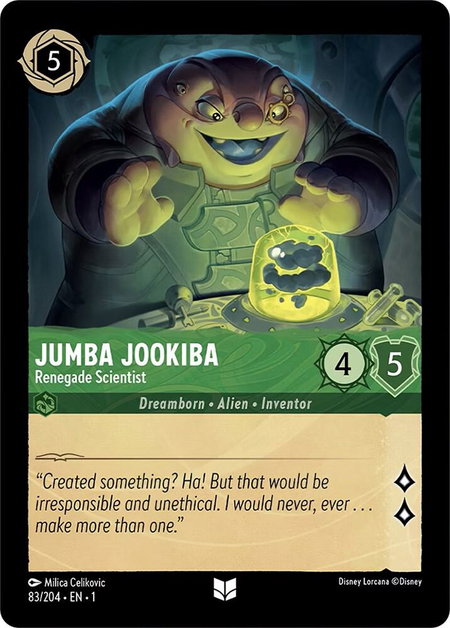 Jumba Jookiba - Renegade Scientist - The First Chapter Disney Lorcana trading card