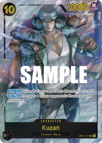 Kuzan (121) (Alternate Art) - Paramount War (OP02) #OP02-121 - Secret Rare One Piece Trading Card
