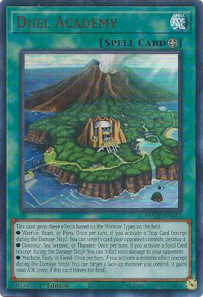 Duel Academy - Maze of Memories YuGiOh trading card