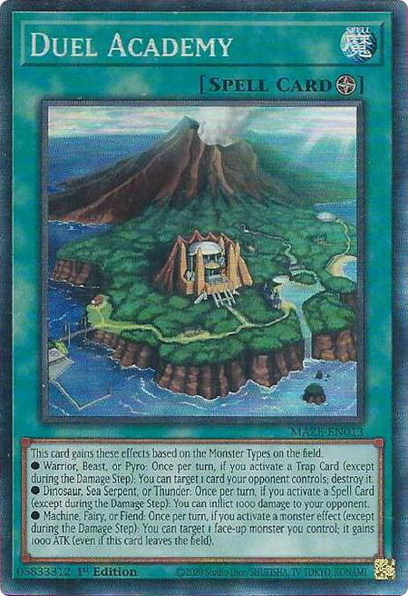 Duel Academy (CR) - Maze of Memories YuGiOh trading card