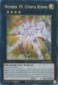 Number 39: Utopia Rising - Maze of Memories (MAZE) #MAZE-EN021 - Super Rare YuGiOh Trading Card