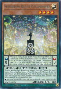 Performapal Duelist Extraordinaire - Maze of Memories (MAZE) #MAZE-EN024 - Rare YuGiOh Trading Card
