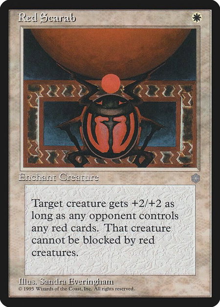 Red Scarab - Ice Age Magic: The Gathering trading card