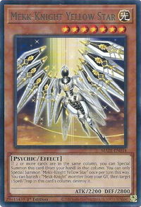 Mekk-Knight Yellow Star - Maze of Memories (MAZE) #MAZE-EN044 - Rare YuGiOh Trading Card