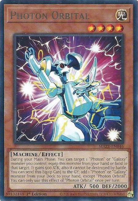Photon Orbital - Maze of Memories YuGiOh trading card