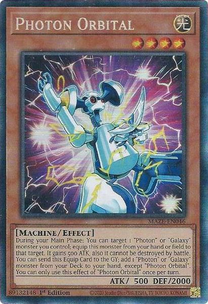 Photon Orbital (CR) - Maze of Memories YuGiOh trading card