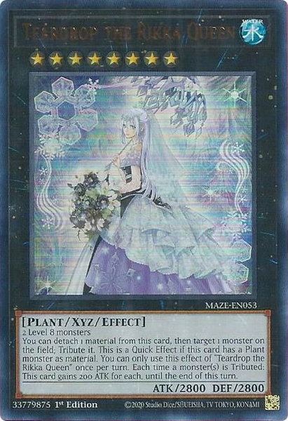 Teardrop the Rikka Queen - Maze of Memories YuGiOh trading card