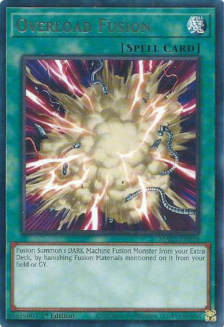 Overload Fusion - Maze of Memories YuGiOh trading card